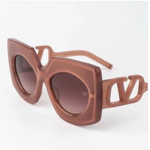 New! Valentino V SOUL VLS 127B Designer Brown Sunglasses, Authentic main image 9